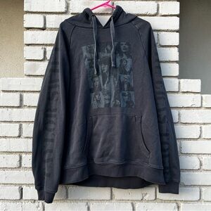 Taylor Swift Eras Tour US Dates Merch Hoodie in Black - Size XL